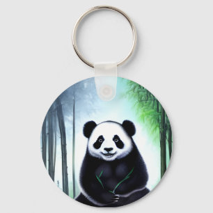 Lovely, Cuddly Little Panda Bear Cub Key Ring