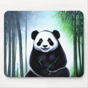 Lovely, Cuddly Little Panda Bear Cub Mouse Mat