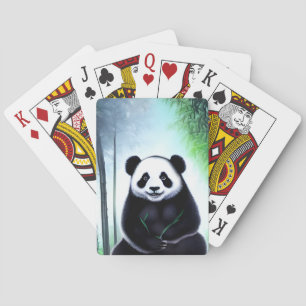Lovely, Cuddly Little Panda Bear Cub Playing Cards