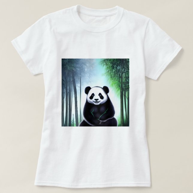 Lovely, Cuddly Little Panda Bear Cub T-Shirt (Design Front)