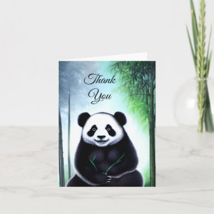 Lovely, Cuddly Little Panda Cub Thank You Card