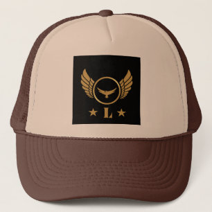 Lovely Custom L Initial letter Personalised-Cap Trucker Hat