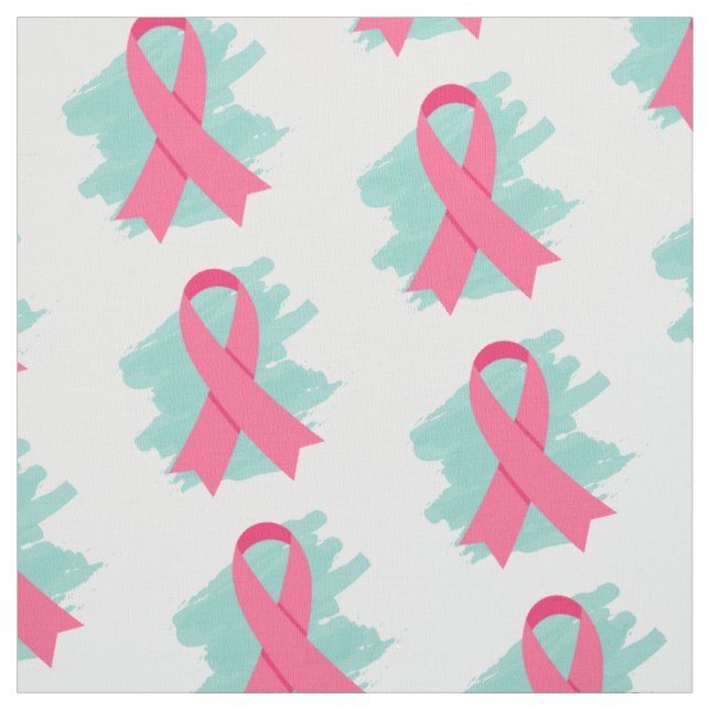 Lovely Customisable Pink Ribbon Fabric (Swatch)