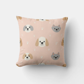 lovely cute cat and dog pillow