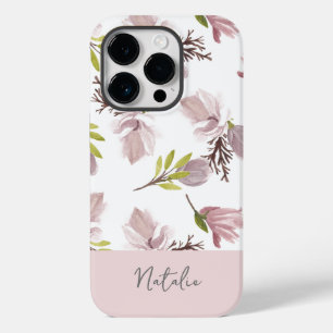 Lovely cute feminine personalised floral modern Case-Mate iPhone 14 pro case