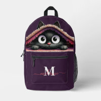 Lovely Cute Kitten Custom Monogram Script Name