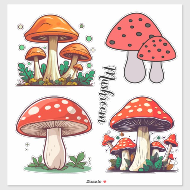 Lovely cute Mushroom Create your own Scrapbook (Sheet)