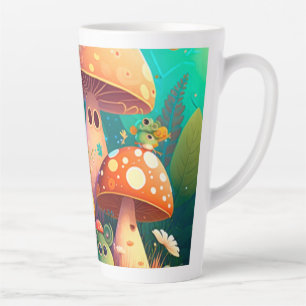 Lovely cute mushrooms    latte mug
