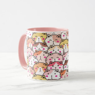 Lovely cute Pattern Cats Kitten, Modern Mug