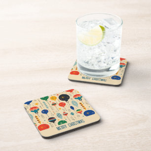 Lovely cute traditional ornamental pattern Retro Coaster