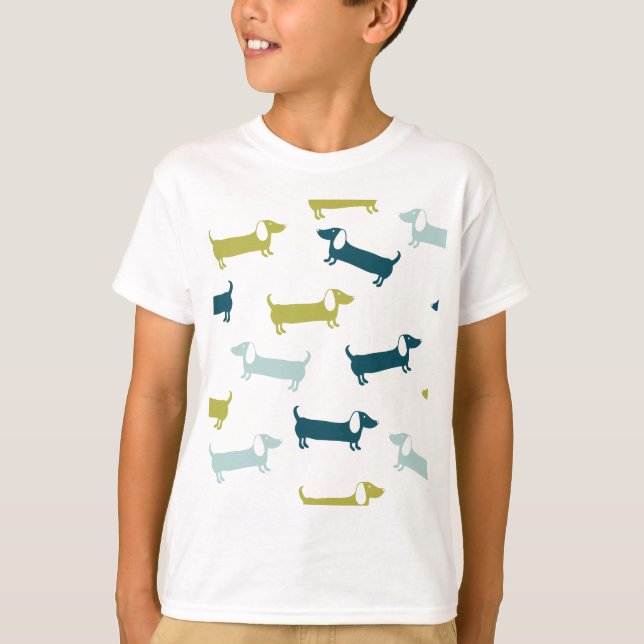 Lovely dachshunds in great colours T-Shirt (Front)