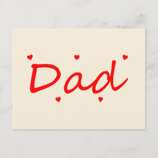 Lovely Dad Postcard