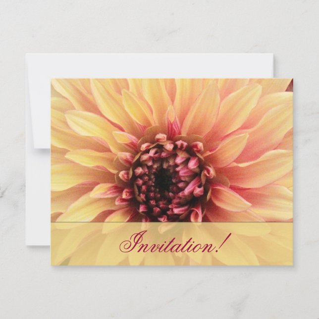Lovely Dahlia Bridal Shower Invitation (Front)