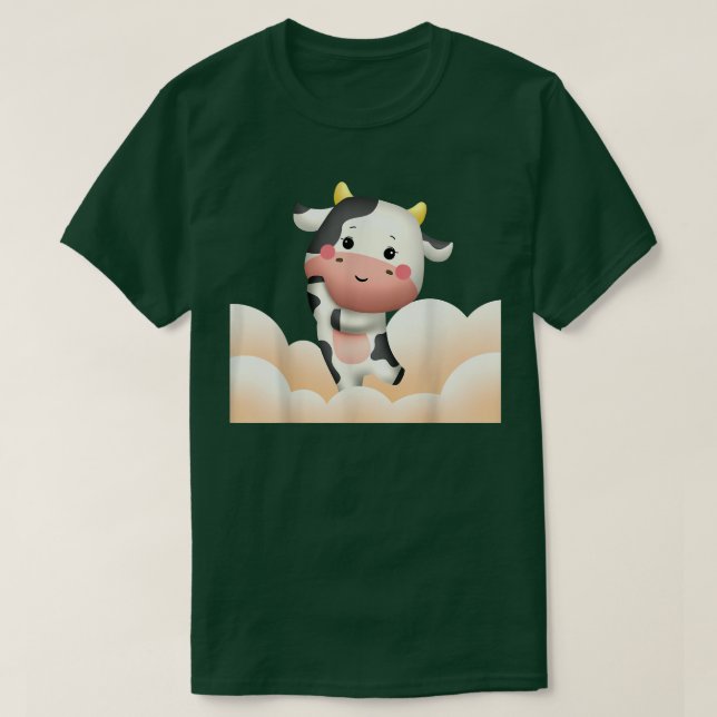 Lovely dairy cow dancing  T-Shirt (Design Front)