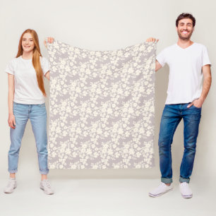 Lovely Daisies Pattern Custom Background Colours Fleece Blanket