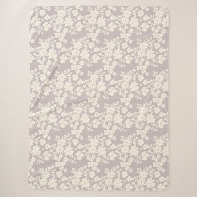 Lovely Daisies Pattern Custom Background Colours  Sherpa Blanket (Front)