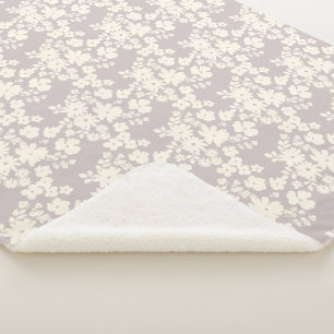 Lovely Daisies Pattern Custom Background Colours Sherpa Blanket