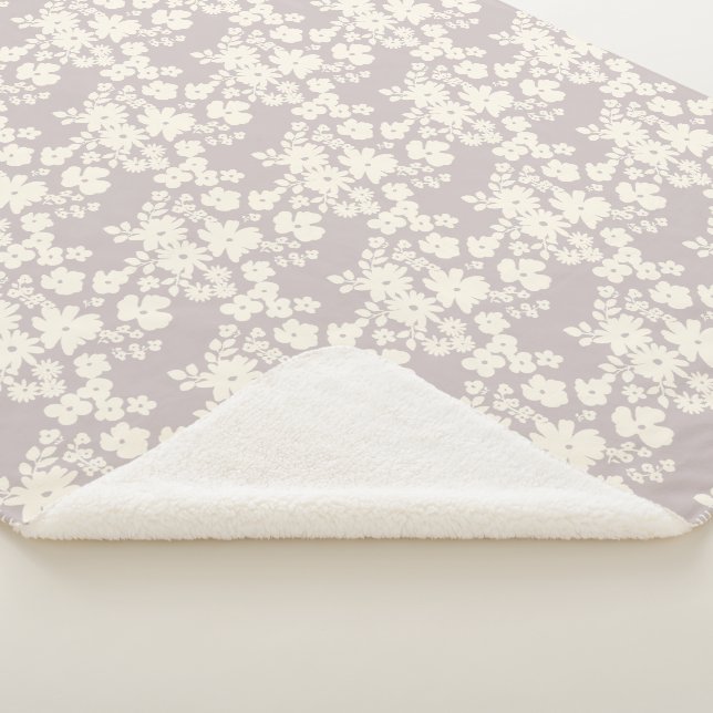 Lovely Daisies Pattern Custom Background Colours  Sherpa Blanket (3/4)
