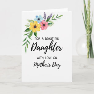 Lovely Daughter Mothers Day Blooms Card