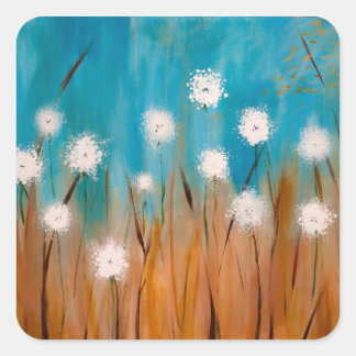 Lovely day square sticker