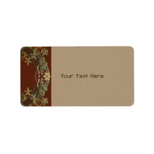 Lovely Deco Floral With Lily Label