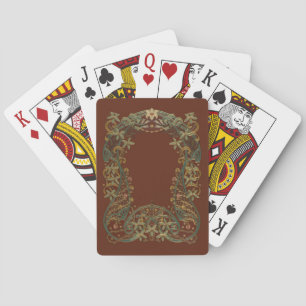 Lovely Deco Floral With Lily Playing Cards