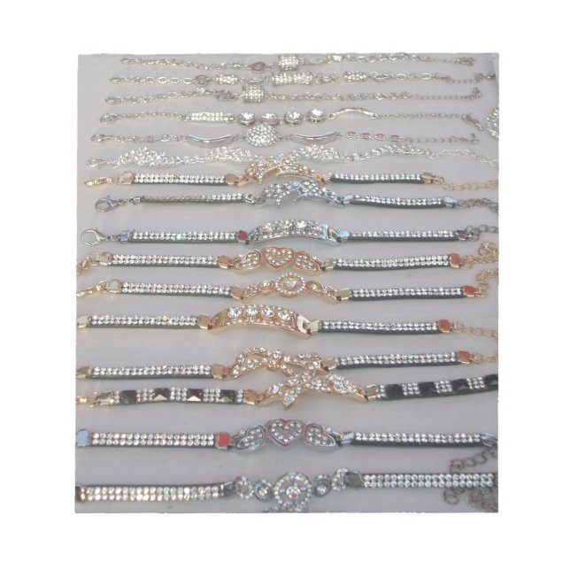 Lovely Diamind Jewellery heart design art collecti Notepad (Front)