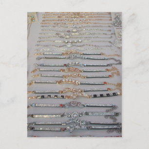 Lovely Diamind Jewellery heart design art collecti Postcard