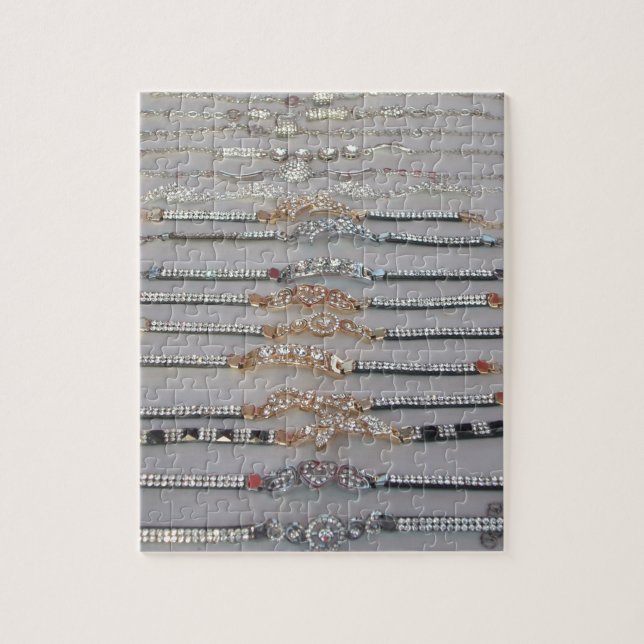 Lovely Diamind Jewelry heart design art collection Jigsaw Puzzle (Vertical)