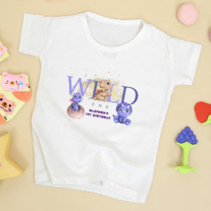 Lovely Dino Simple Funny Baby Boy 1st Birthday Toddler T-Shirt