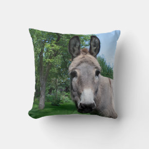 Lovely Donkey Portrait Cushion