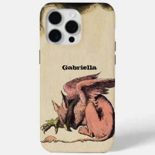 Lovely Dragon Vintage Alice In Wonderland  iPhone 15 Pro Max Case