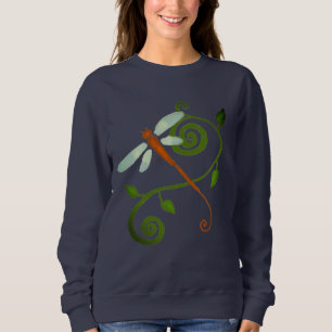 Lovely Dragonfly Abstract Art to Wear Sweatshirt