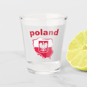 Lovely eagle poland shot glass