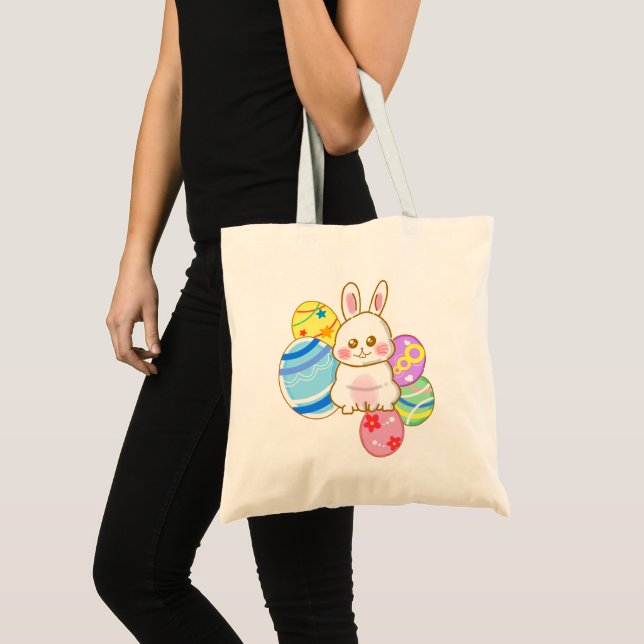 Lovely Easter Rabbit Tote Bag (Front (Product))