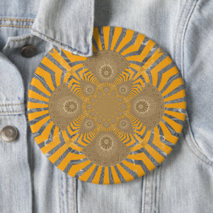Lovely Edgy  amazing symmetrical pattern design 6 Cm Round Badge