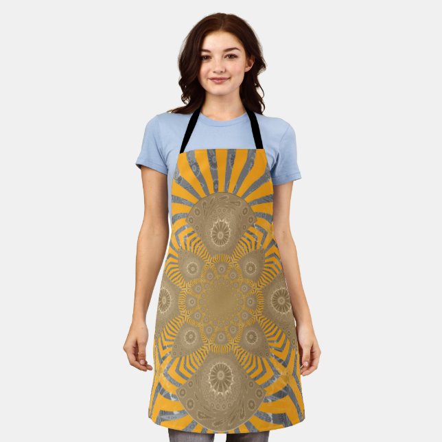 Lovely Edgy  amazing symmetrical pattern design Apron (Worn)