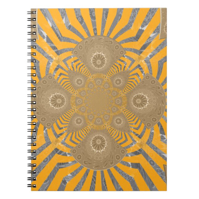 Lovely Edgy  amazing symmetrical pattern design Notebook (Front)