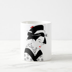 Lovely Elegant Geisha Classic Mug