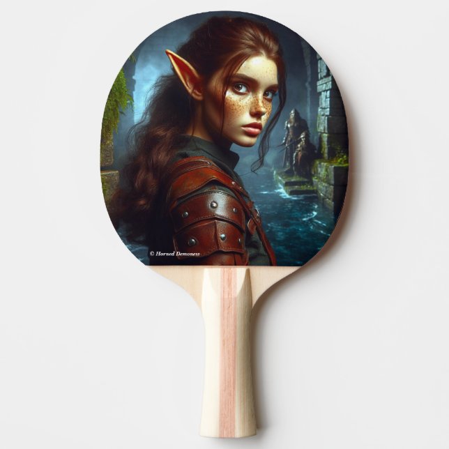 Lovely elf ping pong paddle (Front)
