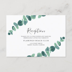 Lovely Eucalyptus Wedding Enclosure Card