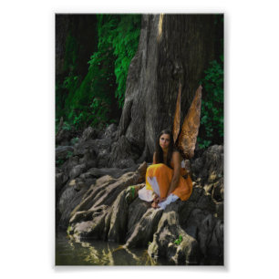 Lovely Fairy Waiting by the Water Photo Print
