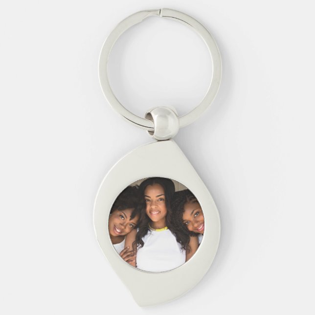 Lovely Family Photo Key Ring (Front)