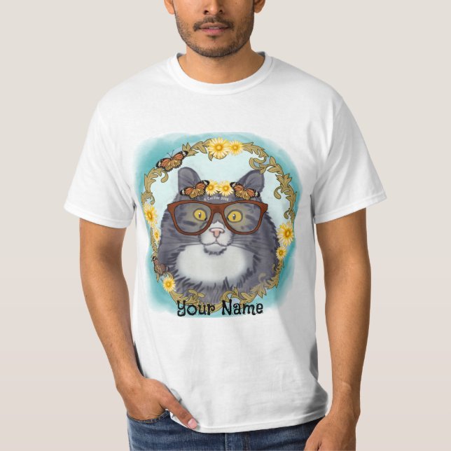 Lovely Floof Cat  T-Shirt (Front)