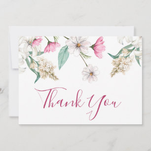 Lovely Floral Any Occasion Thank You Card