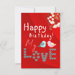 lovely floral birthday card