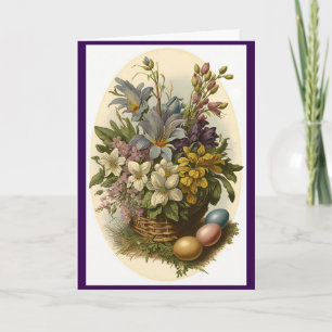 Lovely Floral Easter Greeting Card