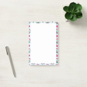 Lovely Floral Mason Jar Hearts Pattern Post-it Notes