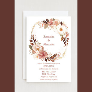 Lovely Floral Wedding  Invitation
