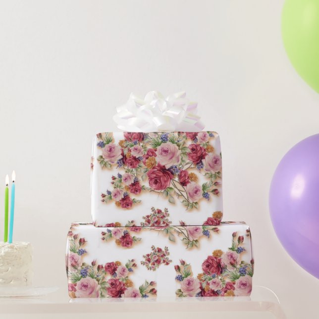Lovely Floral Wrapping Paper (Party Gifts)